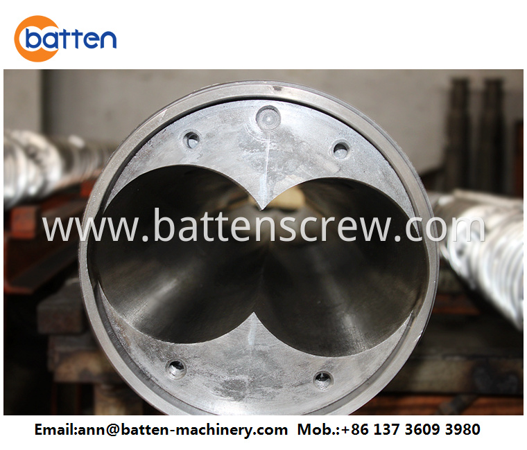 55/120 Conical Twin Screw and Barrel for PVC Pipe Plastic Machine